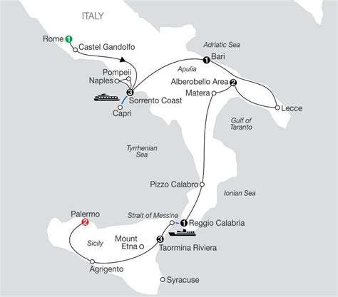 globus sicily map.